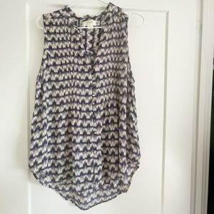 MAEVE Sheer Flowy Tank Blouse